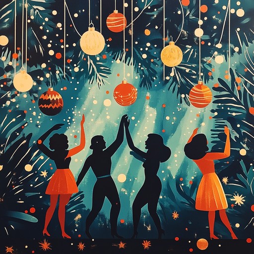 A lively instrumental blending festive melodies with retro disco grooves, creating an energetic and joyful atmosphere perfect for holiday celebrations. The track features funky bass lines, rhythmic guitar riffs, and bright brass sections that invite listeners to dance and enjoy the festive season.