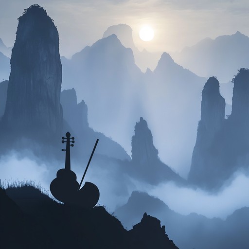 This instrumental track weaves a passionate and mysterious erhu melody that whispers through mist covered mountains. Combining elements of chinese classical music with dramatic flair, it evokes a haunting sense of introspection and yearning.