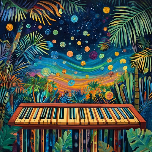 Experience an instrumental voyage that fuses captivating latin rhythms with mesmerizing psychedelic soundscapes. This track creates a vivid auditory tapestry, blending traditional latin percussion and melodies with trippy synth elements to transport listeners to a surreal musical landscape.