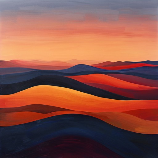 Picture the twilight desert glowing crimson as a steady groove from funky basslines and expressive harmonicas creates a backdrop to a cinematic western story.