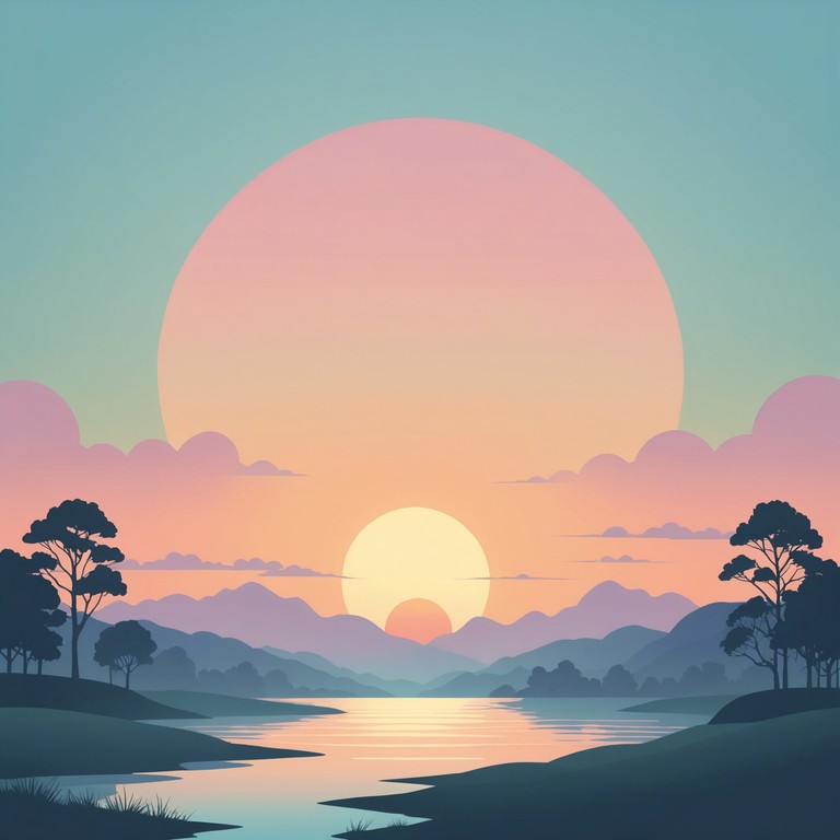 A serene instrumental piece featuring soothing sounds that mimic the calmness of a sunrise. This track gently builds a peaceful atmosphere, perfect for relaxation or meditative practices, blending subtle dynamic shifts to maintain a tranquil setting throughout.