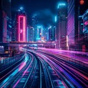 vibrant city sounds blend with euphoric future bass