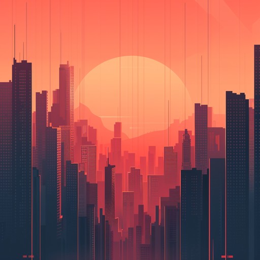 Step into a futuristic cityscape where shimmering neon lights meet the warm glow of a sunset, accompanied by euphoric and soothing chillwave melodies.