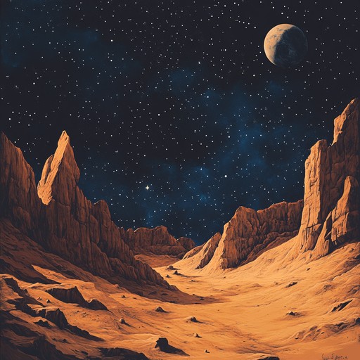 This composition weaves together the vastness of space and the raw beauty of desert landscapes. Electric guitar riffs soar above ambient soundscapes, creating a powerful, mystical audio journey