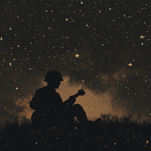 A delicate, reflective military tune that captures the heartfelt emotions of soldiers sharing intimate moments of camaraderie and solace. The soft melody and serene undertones evoke a sense of quiet determination, loyalty, and deep emotional connections, creating a poignant and touching musical experience.