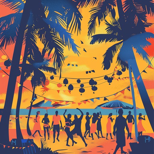 A vibrant blend of tropical instrumentals and classic disco beats, evoking the cheerful energy of a sunny beach party. Bright synth melodies and rhythmic percussions create an infectious, danceable groove.