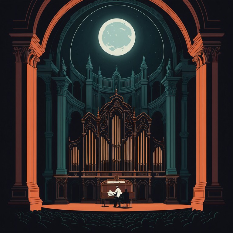 The composition uses a deep, resonant pipe organ to create an atmosphere thick with the aura of a time worn venue, making the listener feel as though they are exploring a hidden world of ghostly whispers and shadows.