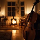 soft cello chords, winter's embrace