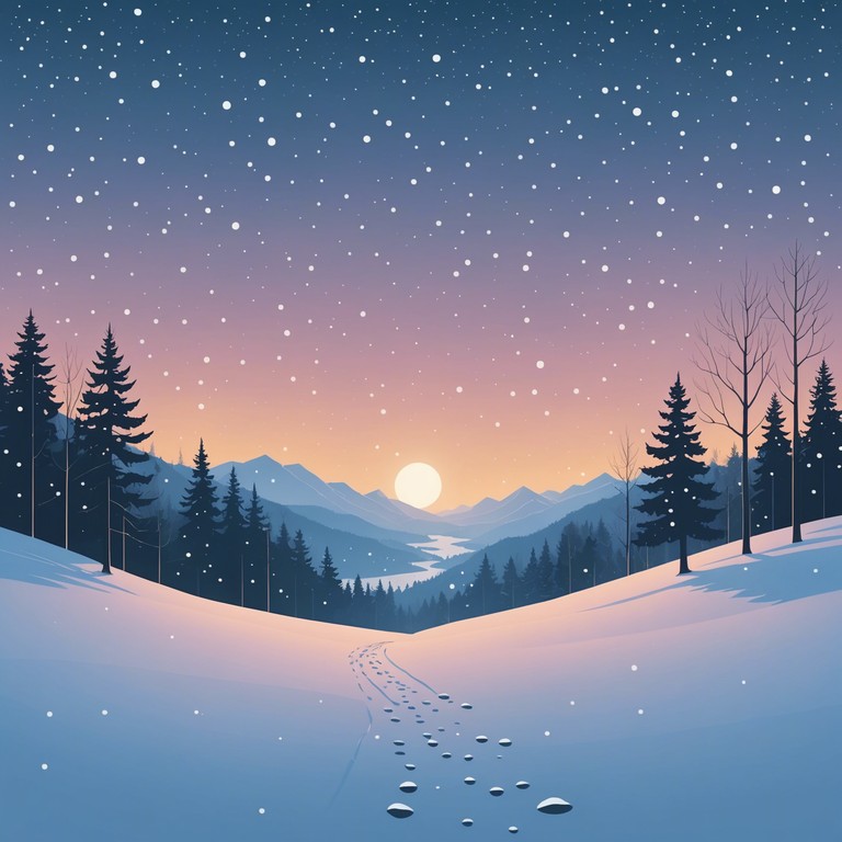 This composition captures the quiet, introspective moments of watching snow softly fall through a dimly lit evening. The main instrument, the piano, plays a delicate, slow melody that evokes a sense of solitude and introspective peace. This track embodies the essence of a quiet winter's night, bringing forth the feelings of both beauty and melancholy associated with the holiday season in colder climates.