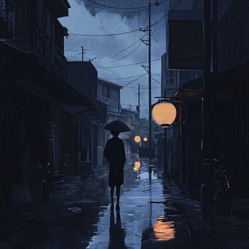 A beautiful instrumental soundtrack, intertwining soulful melodies with traditional japanese elements, creating a nostalgic and bittersweet atmosphere, ideal for emotional anime narratives.