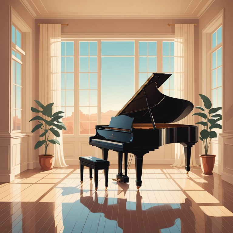 This instrumental piece uses a soft, warm piano to evoke a bright, cheerful morning. The melody flows like a serene stream of sunlight, filling the space with a sense of hope and new beginnings, perfectly suited to accompany morning routines or a peaceful coffee break