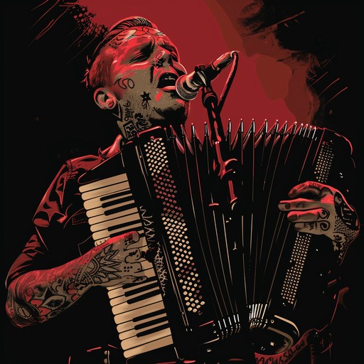 Merging the traditional sounds of polka with the aggressive, fast paced energy of punk rock. The accordion leads with melodies that resonate rebellion, supported by electric guitar riffs and vigorous beats that will inspire movement and defiance.