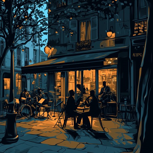 Imagine a smooth saxophone playing as the sun sets, casting golden hues across paris, the soundscape blending with light chatter and distant laughter from nearby cafés. This is a musical journey through paris at its most magical hour, engaging and deeply moving.