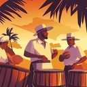 an energetic instrumental capturing cuba's vibrant evening celebrations