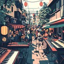 bright experimental melodies blending japanese instruments with electronic sounds