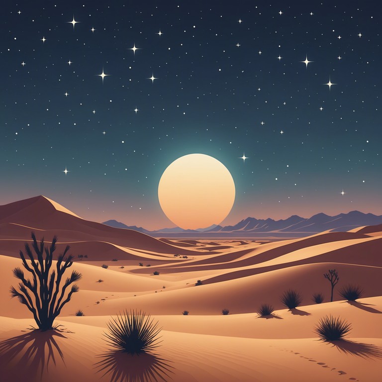 This composition takes listeners on a serene journey through the vast, starlit deserts of the middle east with instruments traditional to the region, enveloping the listener in a peaceful yet evocative soundscape