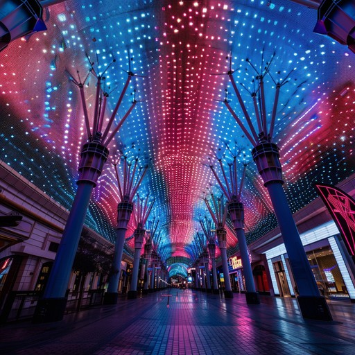 This upbeat instrumental track brings the electric energy and dazzling lights of las vegas to life. With a vibrant mix of horns, percussion, and strings, it creates a festive atmosphere that evokes images of flashy casinos, spectacular shows, and non-stop entertainment. The song's lively tempo and catchy melodies transport listeners to the heart of sin city, immersing them in the glitz, glamour, and thrilling nightlife that make las vegas an unforgettable destination.