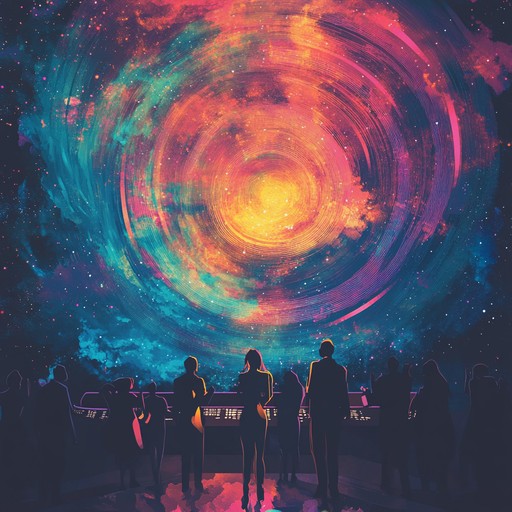 This track delivers a fun and groovy atmosphere with its funky beats and playful melodies, making every listener feel like they're celebrating on a galactic dancefloor. With smooth bass, shimmering synths, and whimsical guitar riffs, it creates an energetic and uplifting adventure.