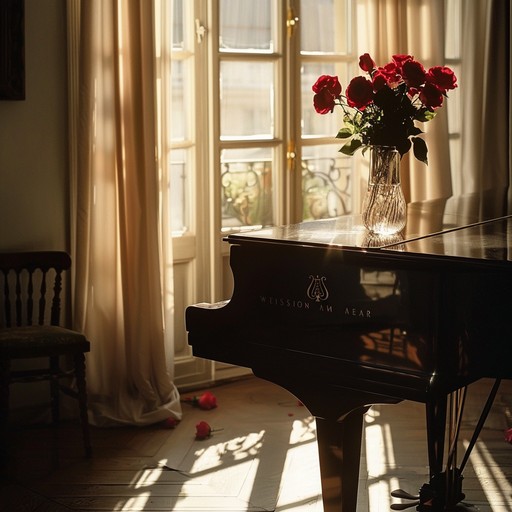 An instrumental neoclassical piece that flows with the romantic essence of a timeless love sonnet, led by the delicate and tender tunes of the piano. Each note and phrase captures the depth and passion of eternal love, weaving a story devoid of words yet rich in emotion