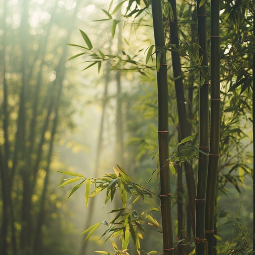 An instrumental piece combining the soothing sounds of the dizi flute with ambient textures, creating a serene atmosphere reminiscent of peaceful bamboo forests.