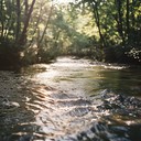 gentle flute melodies emulate flowing water