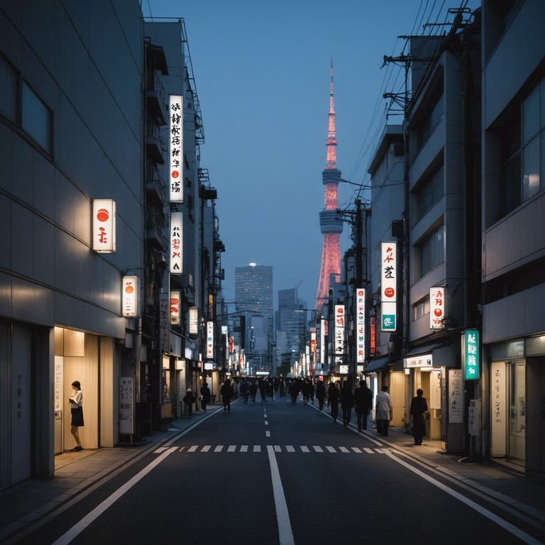 City lights serenade captures the lively spirit and modern rhythm of tokyo enhanced by a sense of nostalgia brought upon by the traditional koto. This alternative track emphasizes more subdued synth backgrounds to highlight the delicate plucking of the koto, echoing through a city that never sleeps.