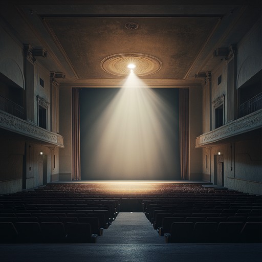 An instrumental piece that captures the melancholy and nostalgia of broadway's golden age, featuring sweeping melodies and delicate harmonies that evoke images of dimmed theater lights and echoing applause