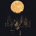 delicate melodies weave through moonlit streets, capturing urban enchantment