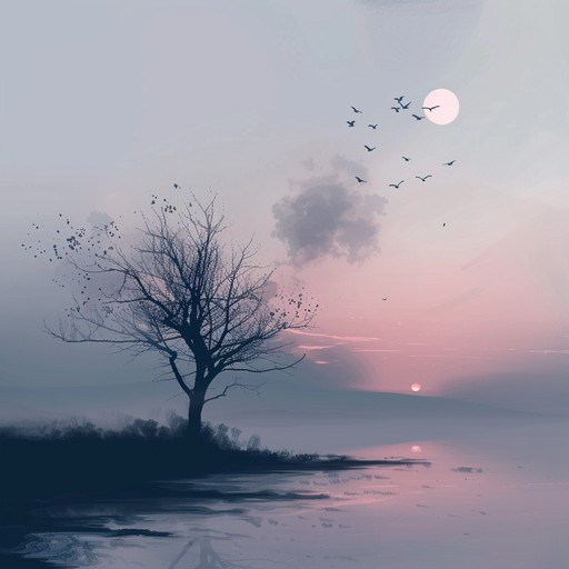 An instrumental that encapsulates the serene and quiet moments of twilight, using soft melodies and subtle harmonics to evoke a feeling of calmness and relaxation, with a slow build that offers a gentle journey through dusk.