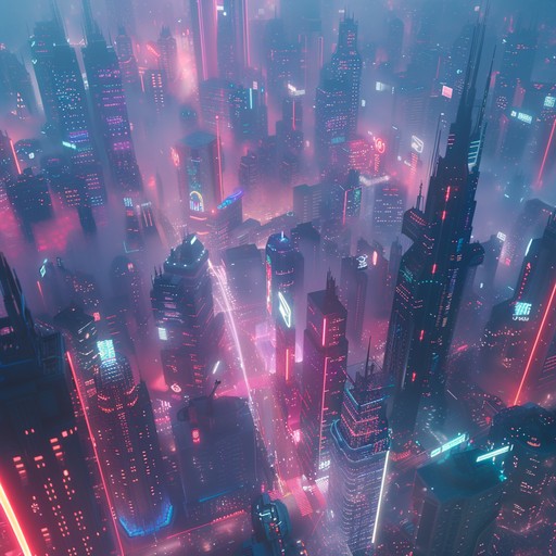 Experience the relentless pulse of a high tech, high tension world. Synthesizers and driving beats create a frenetic urban soundscape, bursting with chaotic energy and futuristic grittiness. Ideal for scenes of rebellion and rapid action in a neon lit metropolis.