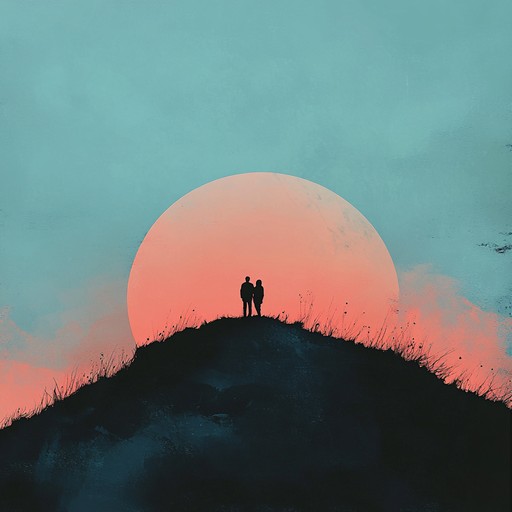 A serene and emotional instrumental, where a violin's tender notes dance with gentle piano chords, painting a picture of twilight romance. The vibrant hues of a setting sun infuse the track with warmth and passion.