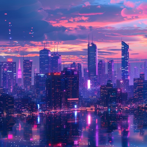 This chill synthwave track captures the feeling of unwinding under neon lights, blending warm analog synths with laid back beats and ethereal soundscapes. Perfect for evoking a sense of nostalgic tranquility and late night reflection.