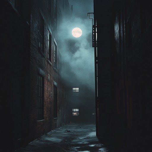 This track utilizes a resonating bassline to evoke feelings of wandering through empty, ghostly urban streets. Layered percussion and whispers increase the sense of fear. Sparse keys occasionally pierce through, enhancing the sense of tension and suspense.