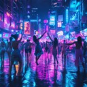 energetic beats with vibrant city nightlife ambiance.