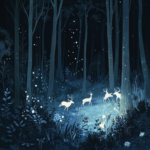 Embark on a whimsical nighttime adventure through a magical forest with this lullaby. The calming sounds of nature blend with gentle, ethereal melodies to create an enchanting atmosphere that soothes and excites. Perfect for lulling little ones to sleep while sparking their imagination with mysterious forest wonders.