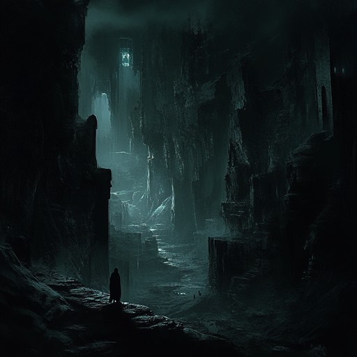 An instrumental piece that delves into the eerie depths of the earth's core, featuring haunting melodies and unsettling tones that echo as if from vast, hollow caverns, blending ambient drones with mysterious instrumental textures to create a profoundly weird and otherworldly atmosphere.