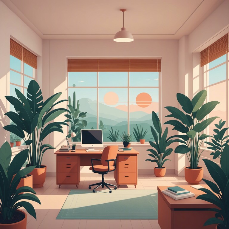 Tailored to blend seamlessly into the background, this track promotes a tranquil work environment with its unobtrusive and smooth tones, fostering both creativity and efficient work habits.