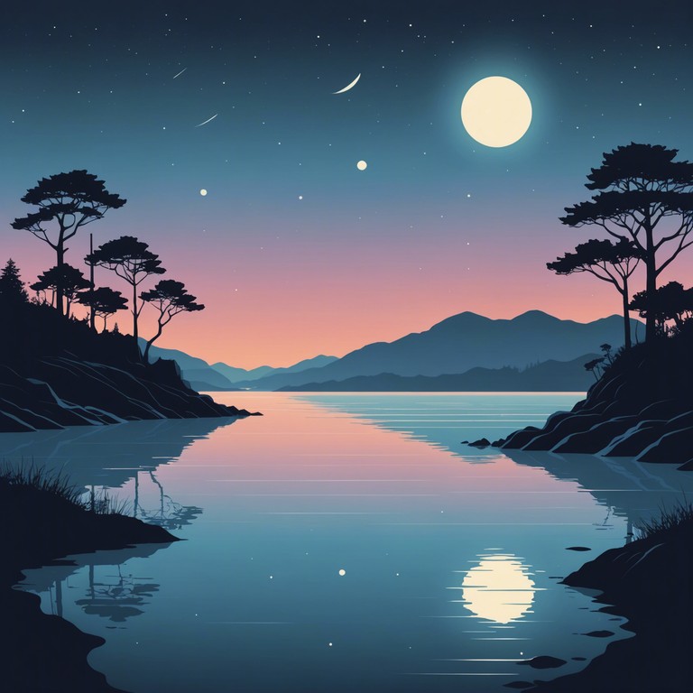 Envision the infinite horizon where sea meets the moonlit sky, this track combines ethereal synths with the natural cadence of gentle ocean waves to transport the listener to a place of serene contemplation.