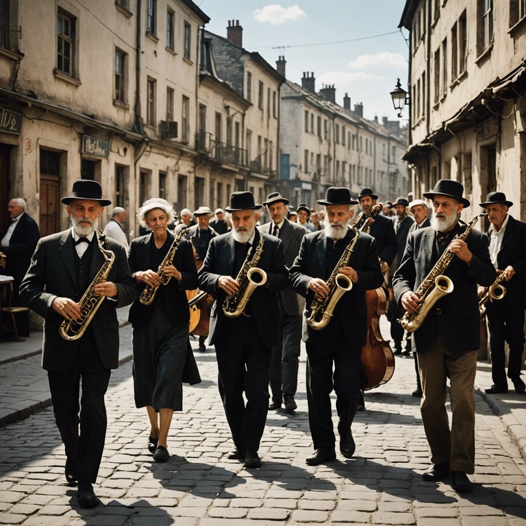 Capturing the essence of traditional klezmer music, this alternative description draws attention to its emotional depth and cultural richness. Through soul stirring melodies, the clarinet expresses profound longing, evoking images of historic eastern european landscapes and the lives that once filled them.