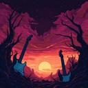 an intense psychedelic track with gritty guitars and synths