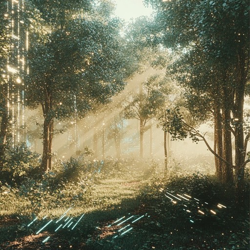 Imagine stepping into a digitized forest, where every natural sound is harmonized with synthesized echoes, creating a serene yet otherworldly listening experience that stretches the boundaries between the natural and the technological.