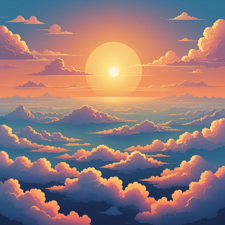 This composition captures the essence of a dream ascending towards the sky, painting a robust and euphoric atmosphere carried by a majestic orchestral swell. As the instruments crescendo, they mimic the sensation of flying through the clouds, culminating in a powerful auditory experience that leaves the listener feeling elevated and inspired.