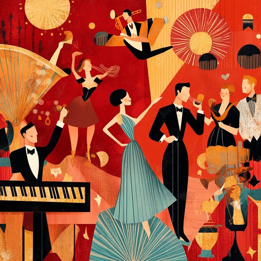 Exuberant old timey cabaret featuring energetic accordion melodies, whimsical rhythms, and jazzy trumpets. Enchantingly playful and perfect for retro loving audiences.