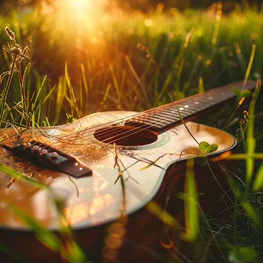 This composition blends the gentle plucking of an acoustic guitar with the subtle sounds of nature, creating an all encompassing serene atmosphere that invites listeners to unwind and reconnect with the natural world