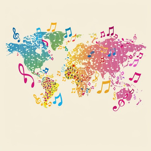 Experience a lively and joyful celebration of global cultures through rhythmic beats, vibrant melodies, and uplifting harmonies. This instrumental composition merges elements from various ethnic traditions, creating a rich tapestry of sounds that inspire happiness and unity. Perfect for festive occasions and upbeat moments.