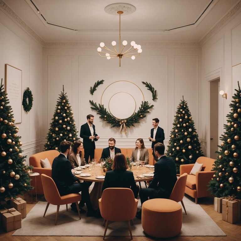 Ideal for playing at year end corporate parties, this track uses upbeat rhythms and joyful melodies to enhance the festive atmosphere, promoting a feeling of unity and celebration among colleagues.