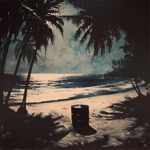 A haunting calypso piece with rhythmic steel drums painting a somber tropical atmosphere, creating an emotionally rich and reflective experience.