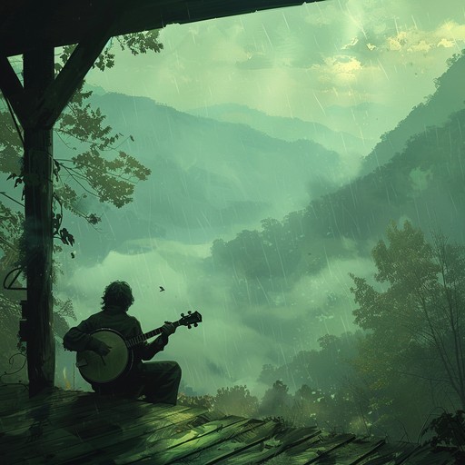 Imagine a quiet dawn, the first light cresting the mountainside, the cool mist rolling over the hills, and the soft tones of a banjo starting the day with peaceful melodies.