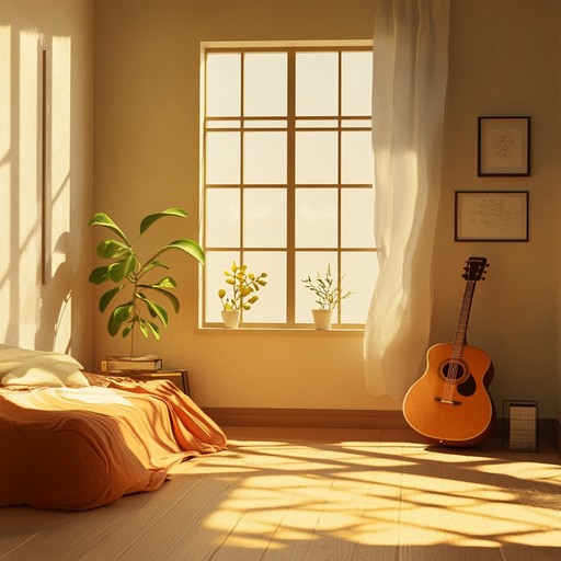 A gentle acoustic guitar guides the listener through a collection of serene, heartwarming melodies that evoke a sense of nostalgia and tranquility, perfect for a lazy afternoon by the sunlit window