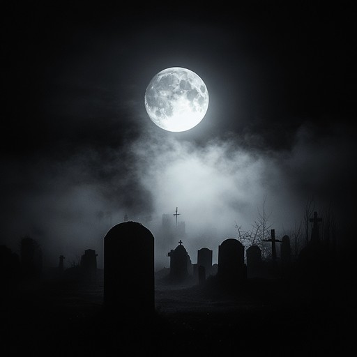 Step into the eerie silence of a midnight graveyard where lingering whispers tell tales of the departed. This instrumental piece, driven by a melancholic organ, crafts a tense and gothic ambiance, creating a perfect backdrop for moments filled with dark mystery.